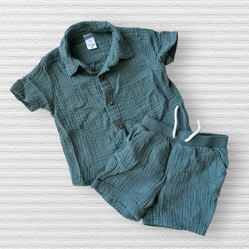 Canvas infant set outfit